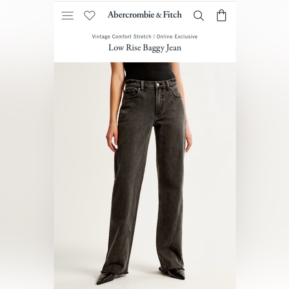 Abercrombie Curve Love Low Rise Baggy Jeans - NWT!